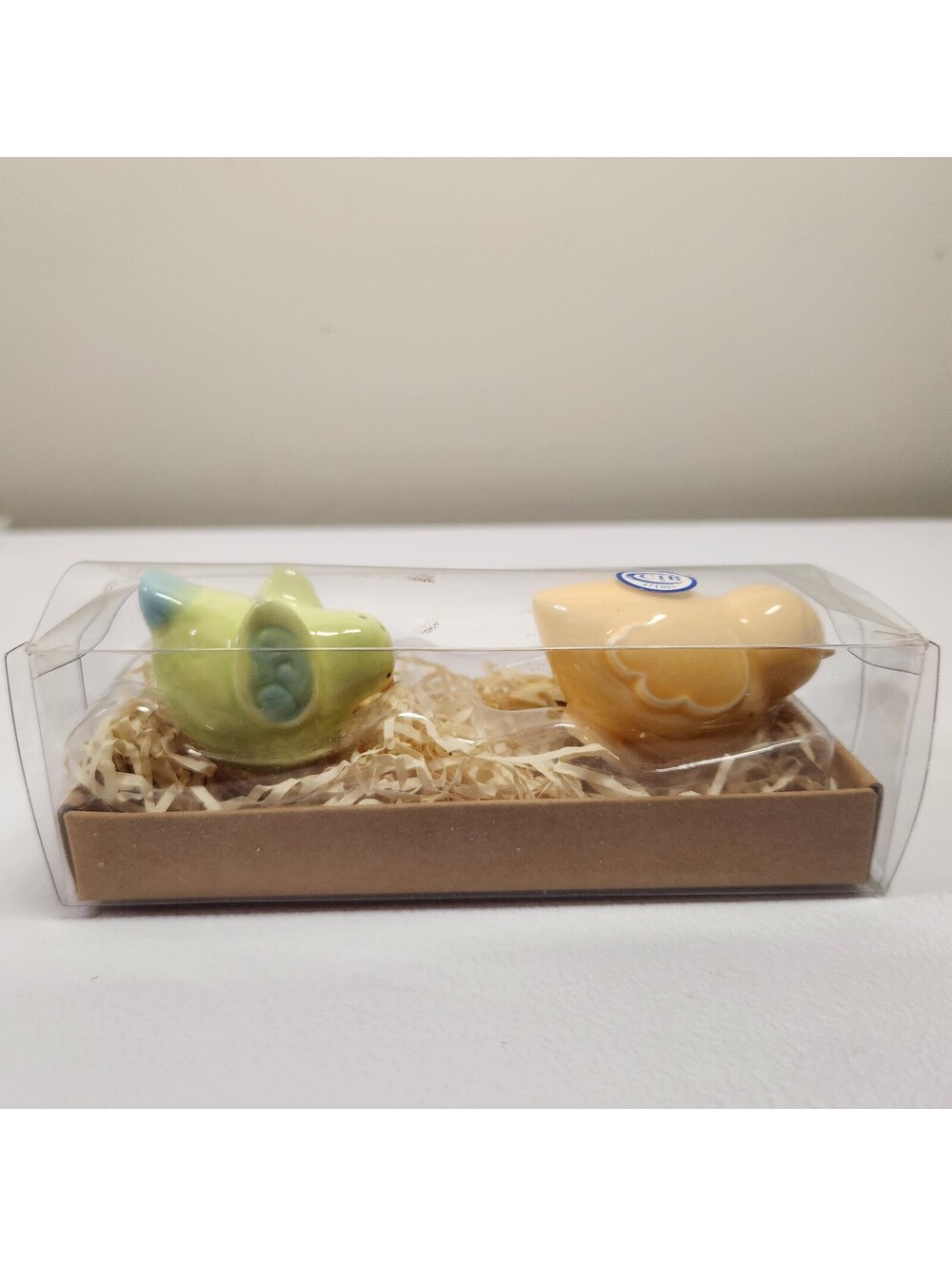 Vintage CIB Ceramic Bird Salt and Pepper Shaker Set in Box